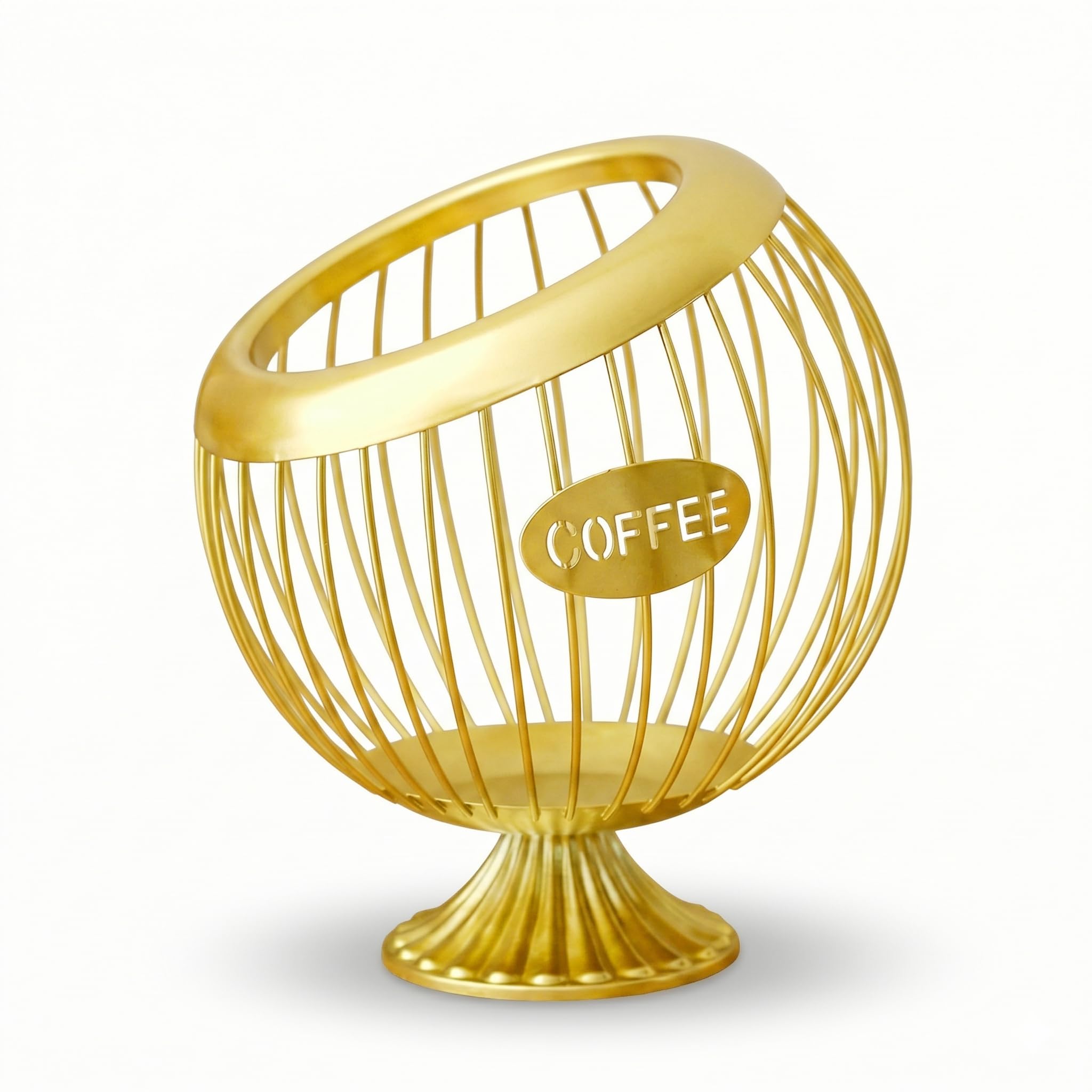 Support de dosettes de café K-Cup et Nespresso Vertuo, rangement en métal doré AIYICIII