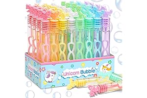 32 Piece Mini Unicorn Bubble Wands with Box