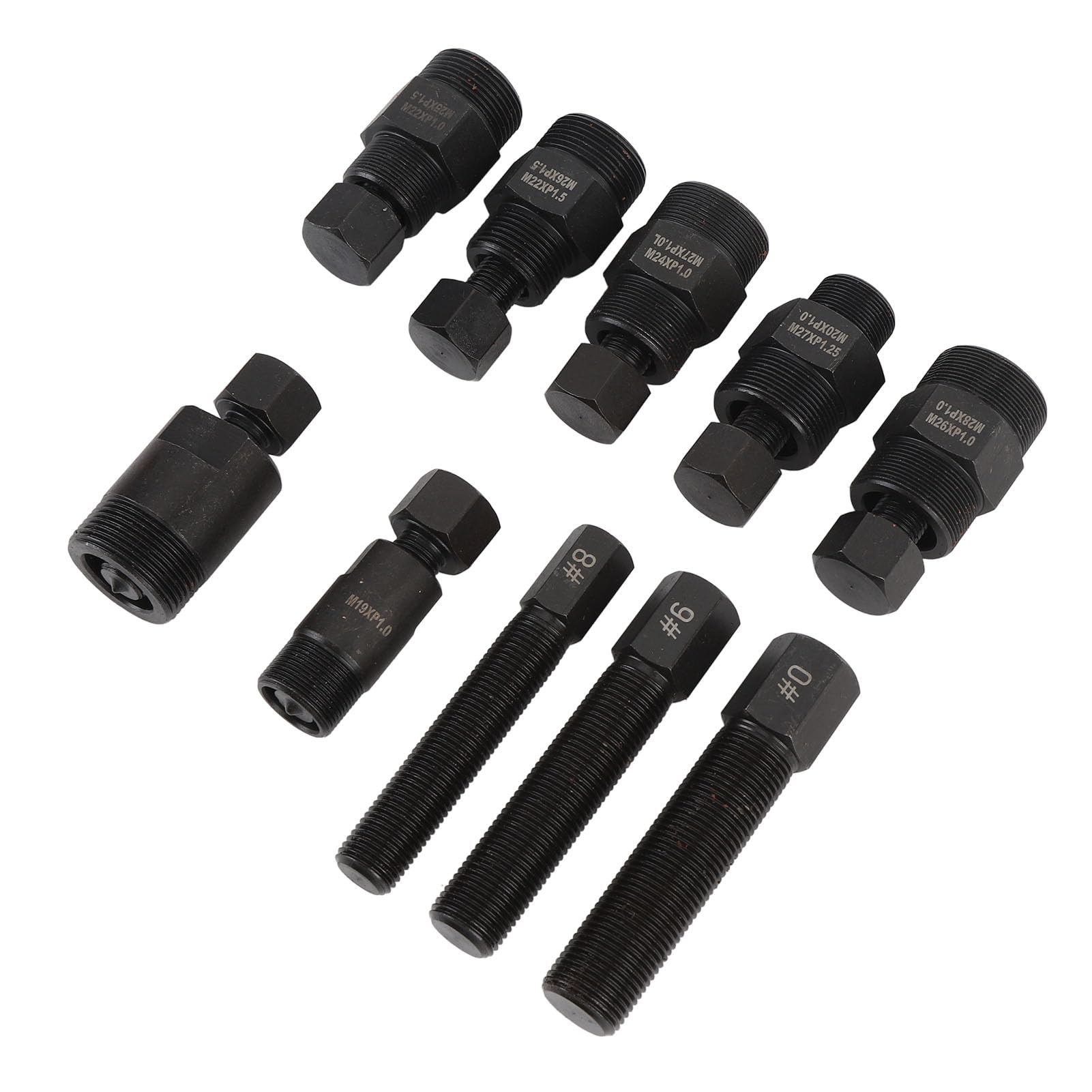5 Estrattori Doppi, Kit Estrattore Moto in Acciaio al Carbonio con Robusta Custodia in Plastica, Adatto per Scooter, Moto, ATV