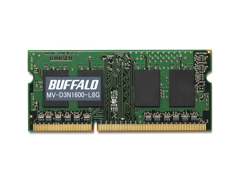Buffalo - ノートPC用メモリ DDR3 SO-DIMM 16GB(8GB×2) Amazon | バッファロー PC3L-12800対応 DDR3 SDRAM S.O.DIMM 8GB
