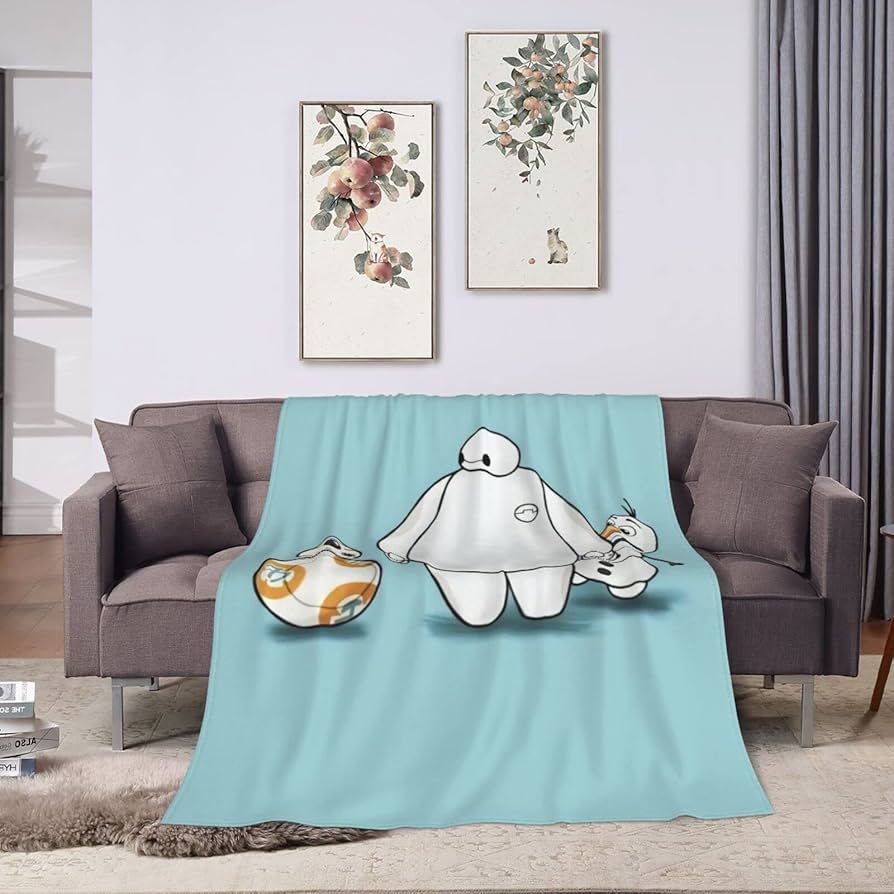 Amazon｜毛布 ベイマックス オラフ アニメ 軽量 ブランケット