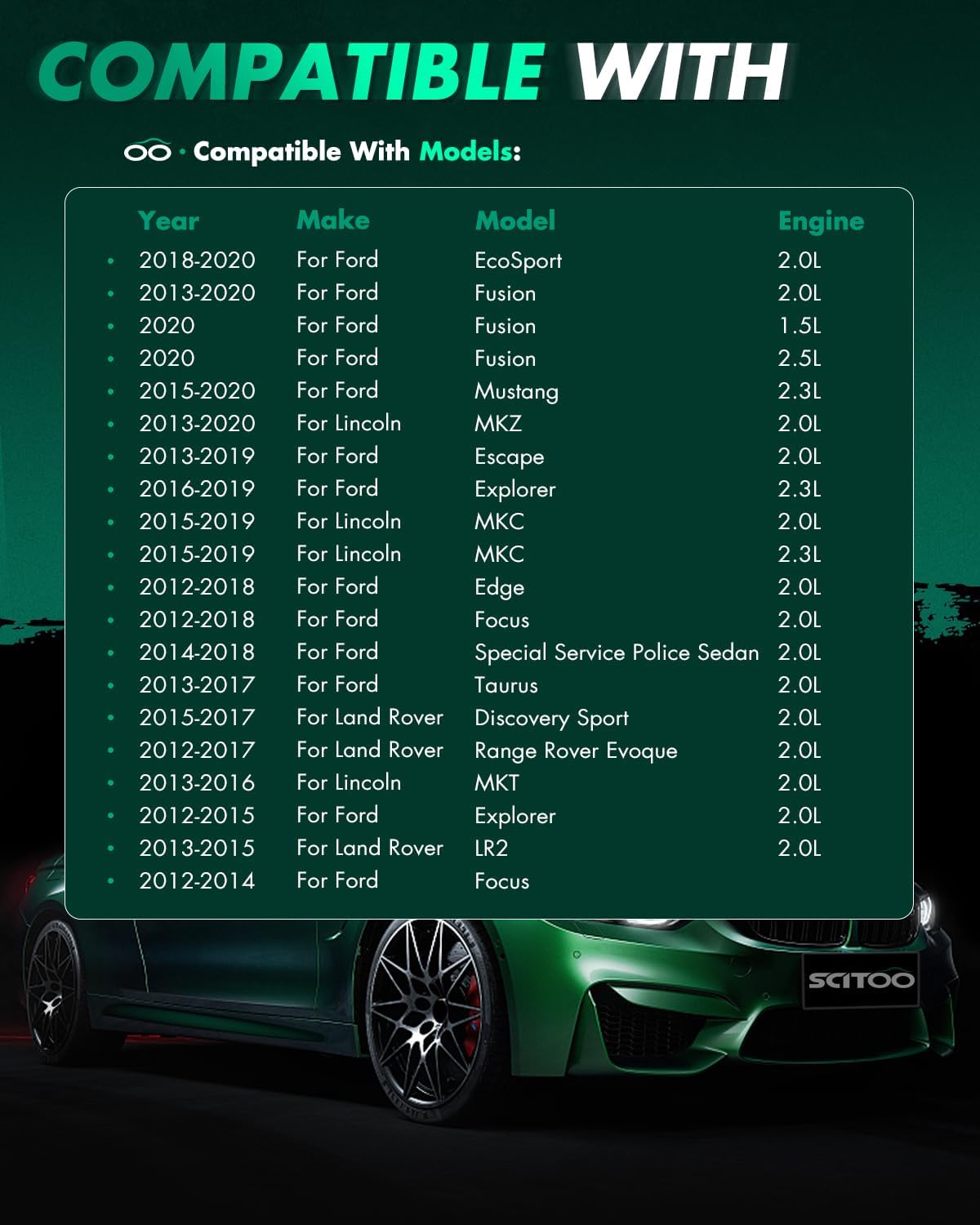 SCITOO Automotive Replacement Ignition Coil Pack for Edge 2.0 L for Escape 2.0 L OE UF670 (4 PCS)