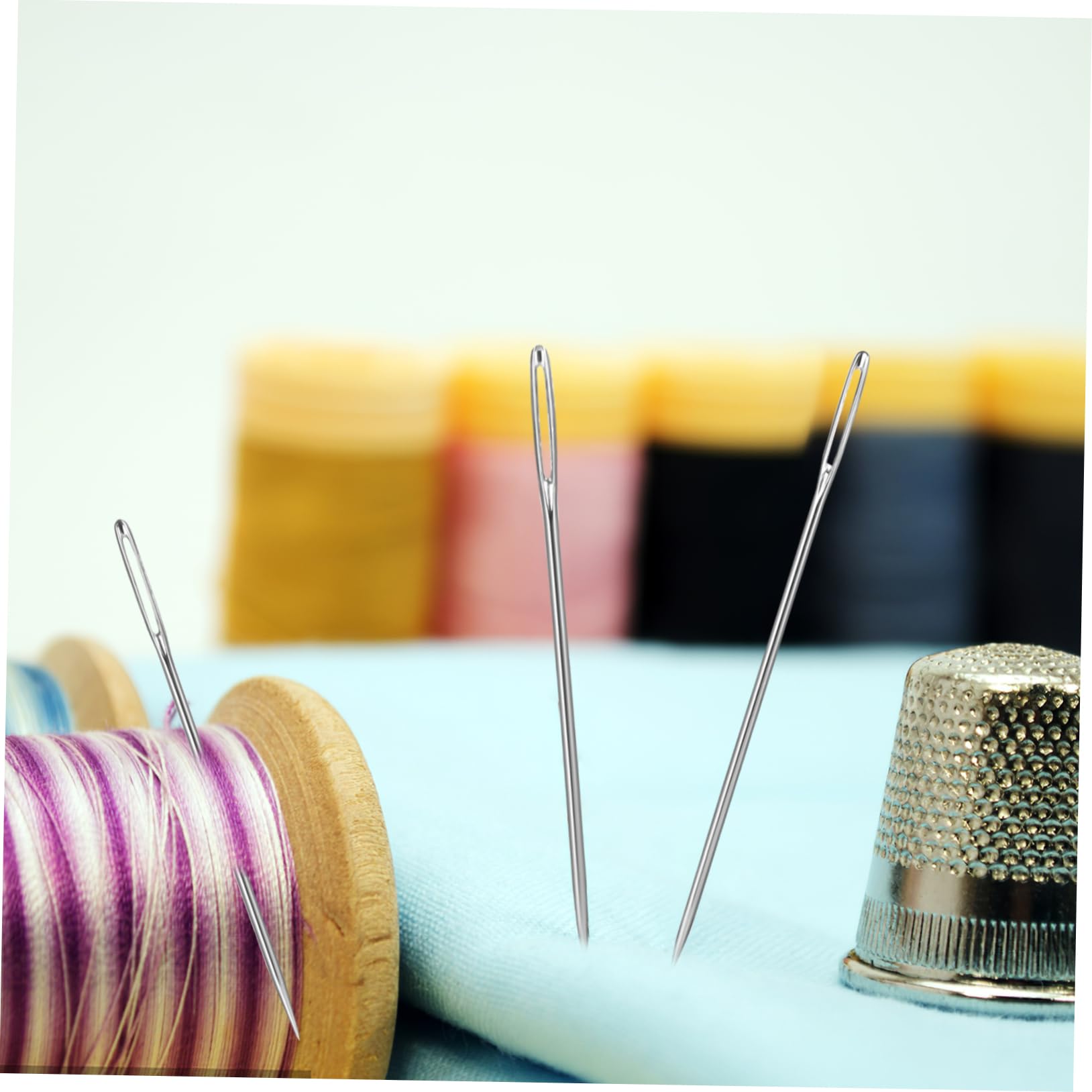 HOODANCOS Embroidery Needles Storage Case 25pc Assorted Heavy Duty Sewing Needles Ideal for Tapestry Knitting Projects