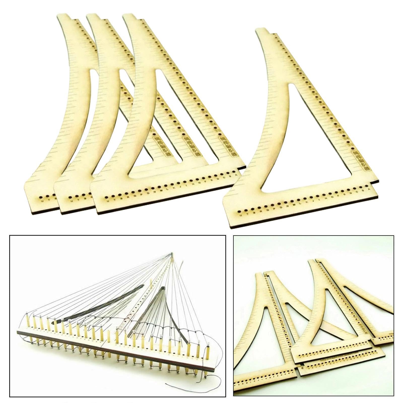 Qianly Herramienta de Construcción de Maquetas de Barcos Antiguos, Accesorios Portátiles de Doble Cara para Bricolaje.