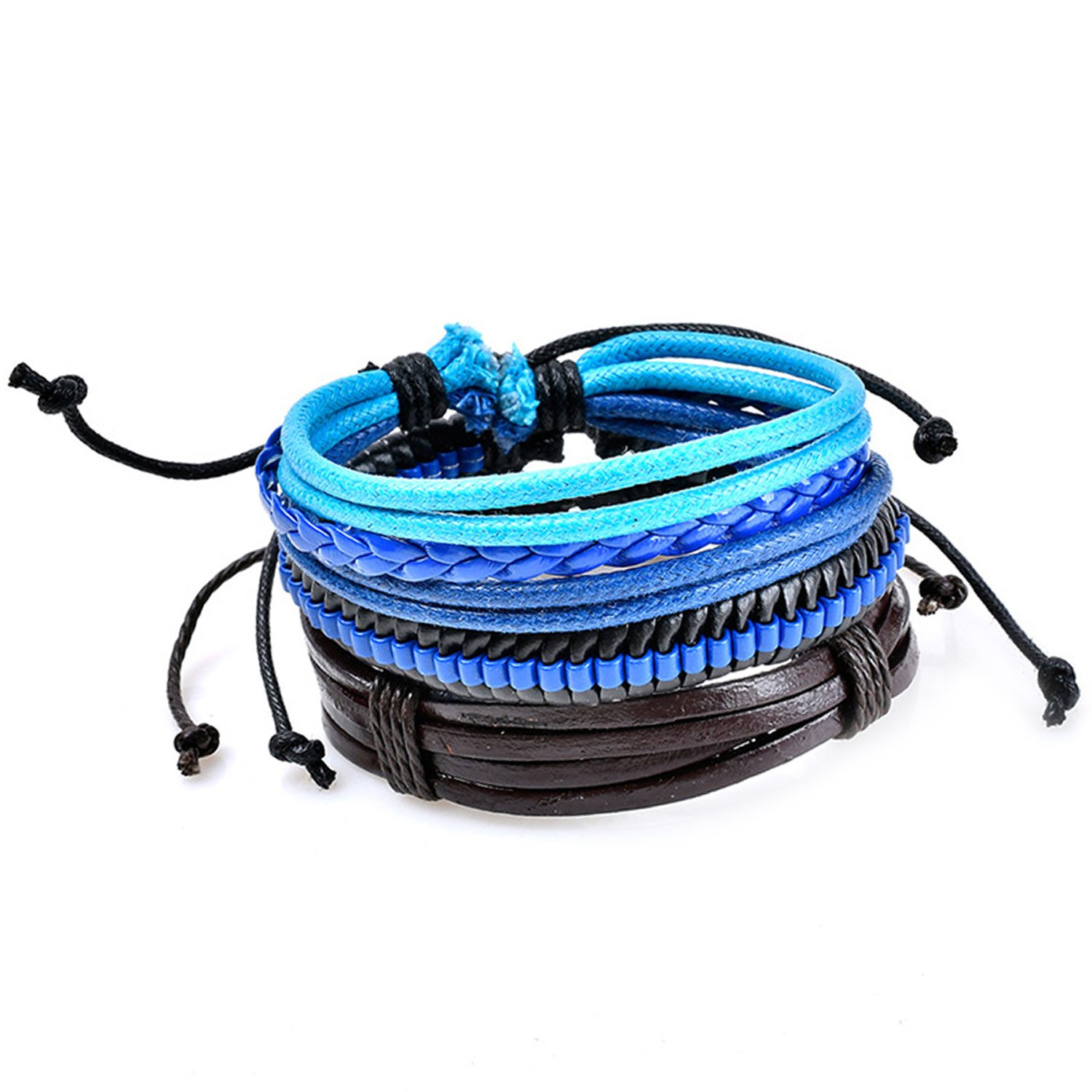 See full amazon price history chart for Young & Forever Gift Friendship Day Gifts Special MenTastic Multilayer Wooden Beads Handmade Blue Black Braided Genuine Leather Rope Wristband Bracelet for Unisex Adult(Set of 3) Young & Forever Gift Friendship Day Gifts Special MenTastic Multilayer Wooden Beads Handmade Blue Black Braided Genuine Leather Rope Wristband Bracelet for Unisex Adult(Set of 3) (B074N47M8R) Amazon Price History, Amazon Price Tracker
