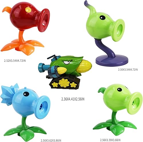 Miniatura 3 de Plantas y Zombis - Figuras de Juguetes vs Disparador de Guisantes - Favores de Cumpleaños - Decoraciones - Suministros - Juego de Peluches Serie 2