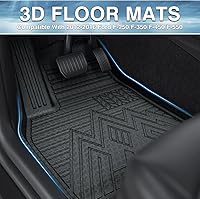 Vista 2 de Mixsuper Alfombrillas Delanteras del Piso Compatibles con Ford F-250/F-350/F-450/F-550 2012-2016, Super Duty con Pedal Elevado del Lado