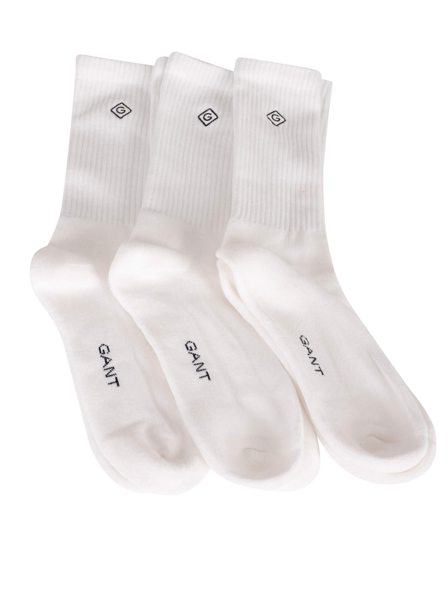 Gant Men's White Sport Socks 3-Pack Socks,