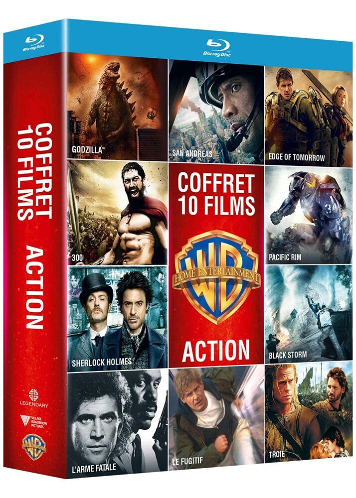 Collection de 10 films action Warner - Coffret Blu-Ray