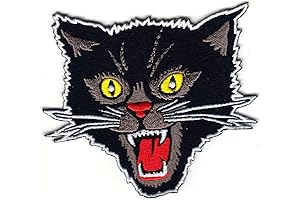 PatchClub Black Cat Patch for a Wild and Edgy Style