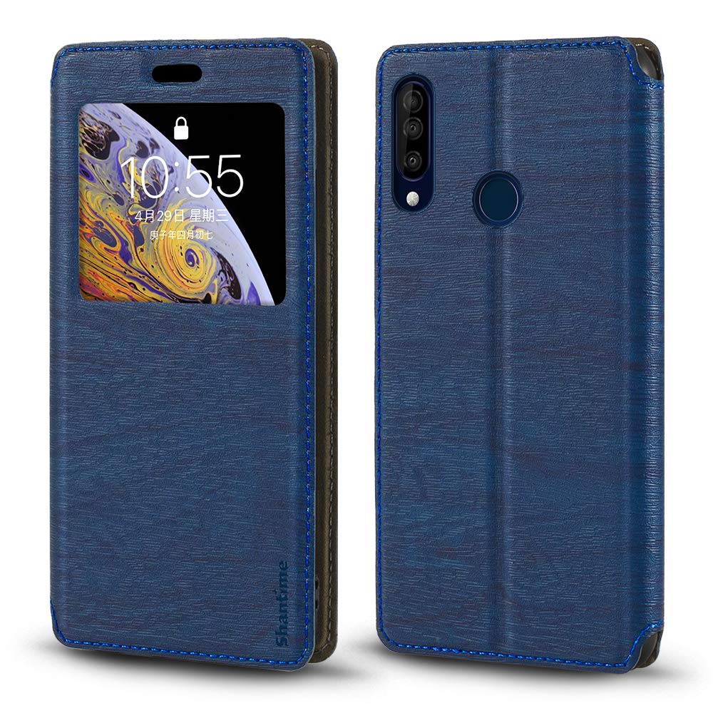Supporto Video Orizzontale Custodia Flip In Pelle PU Con Finestra Visibile E Chiusura Magnetica Invisibile Compatibile Con LG G5, Protezione Totale (Viola Custodia Pelle Pu Finestra Visibile