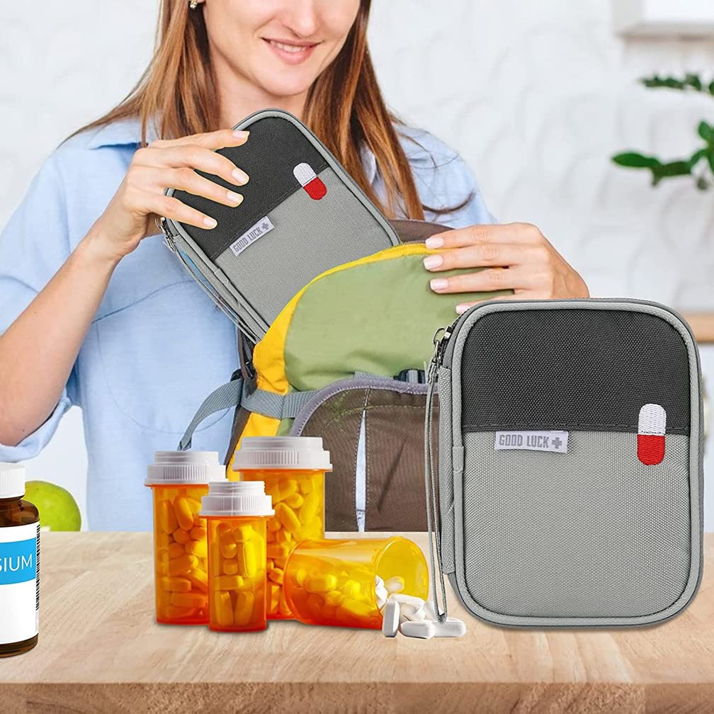 Trousse Pharmacie Sixfolo 2 Pièces Trousse Secours Vide Aid Kit Portable Petite Voyage Medicaments Po Garrot Tourniquet