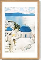 Vista 65 de Axeman Marco para póster de 18 x 24 pulgadas con paspartú para 16 x 20 pulgadas, marco de fotos de madera maciza de roble con vidrio templado, marco