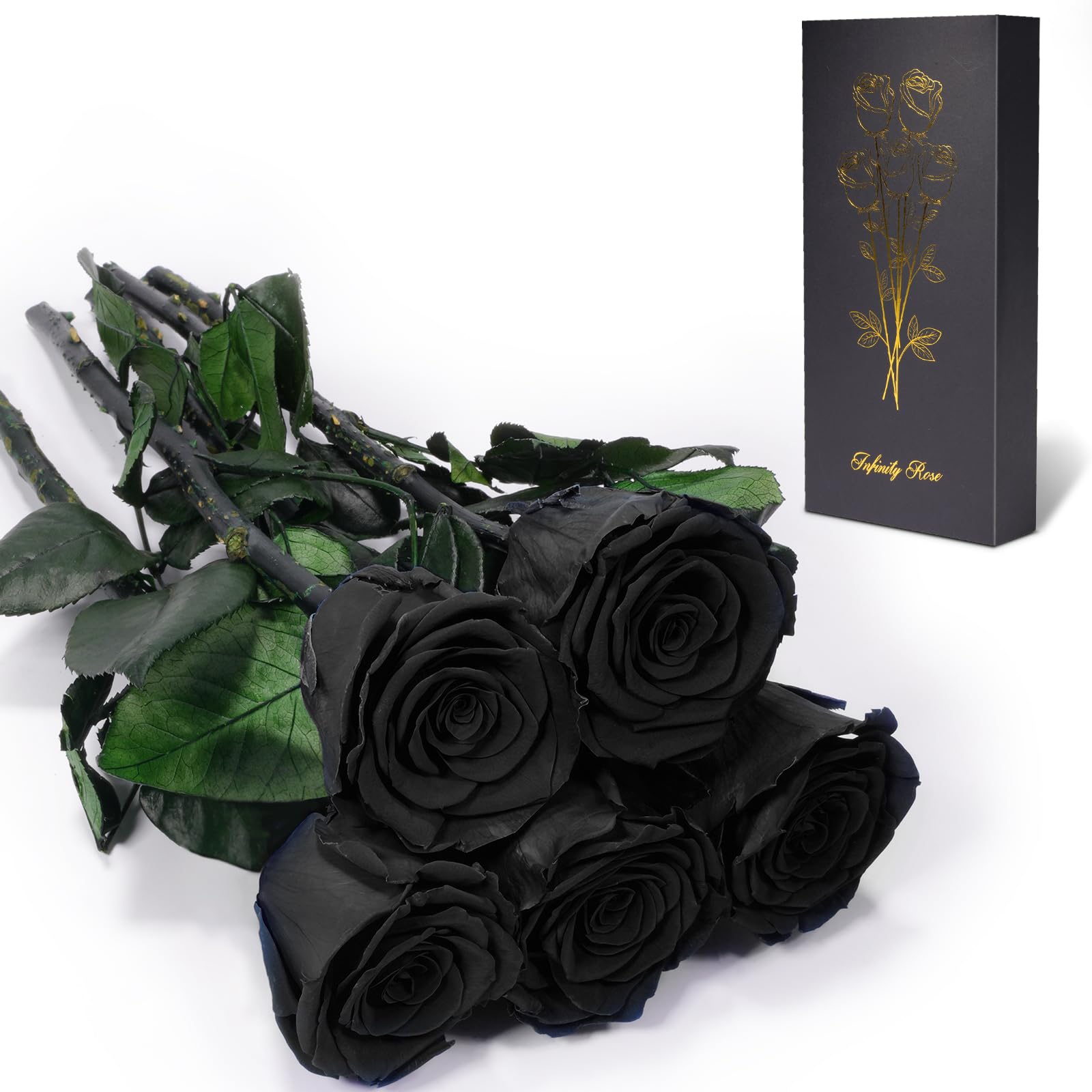 Yamonic Rosa Eterna Regalos para Mujer, Rosa Preservada con Tallo Regalo Dia de la Madre Regalo Cumpleaños Mujer, Flores Preservadas Regalos Madre, Rosa Eterna Natural Preservada Regalo San Valentín — view 13