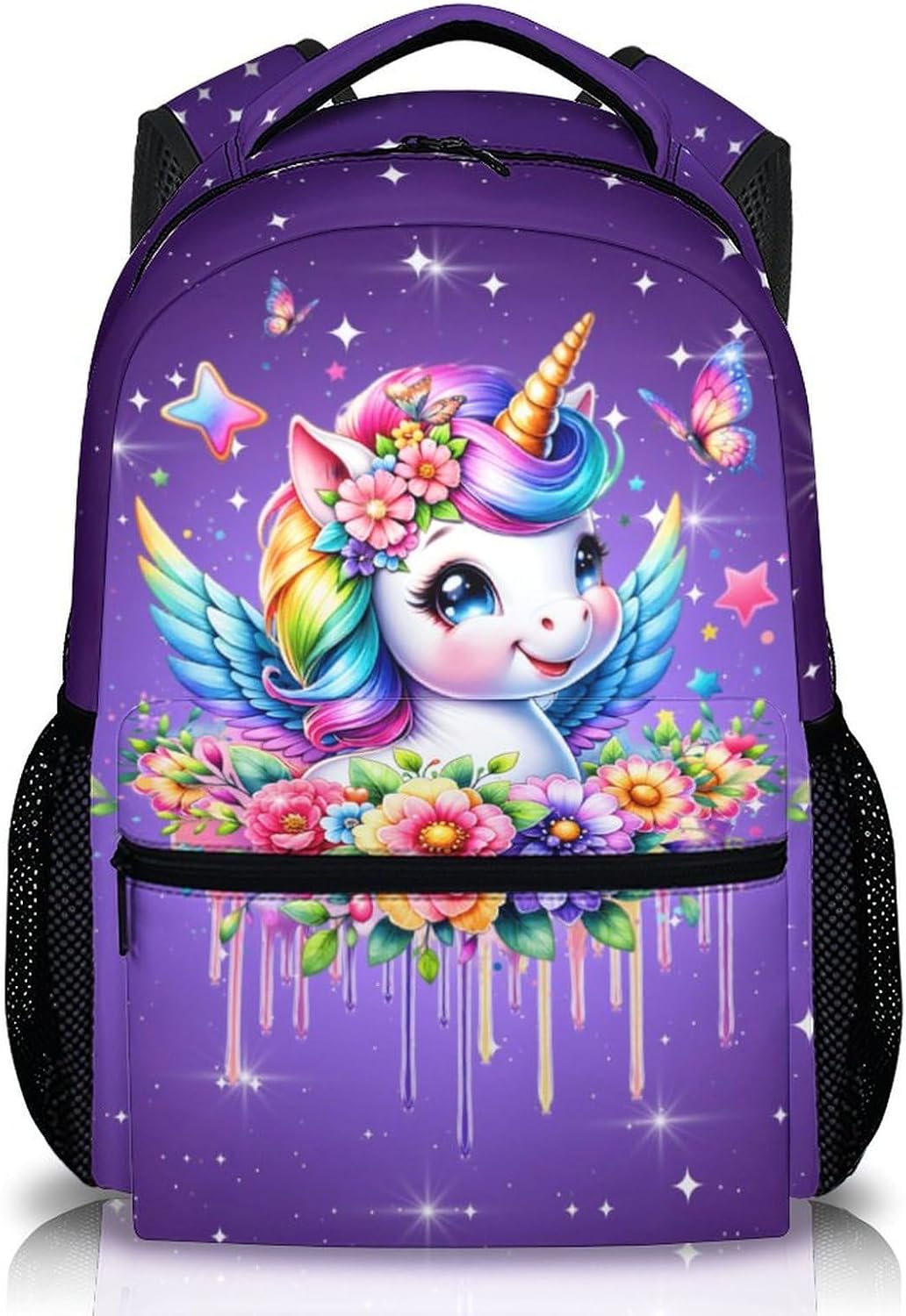 Girls Backpack, Unicorn Backpacks for Girl 6-8, 17 Inches Bookbag Gift for Toddler Children Kids, School Supplies for Preschool Primary Middle