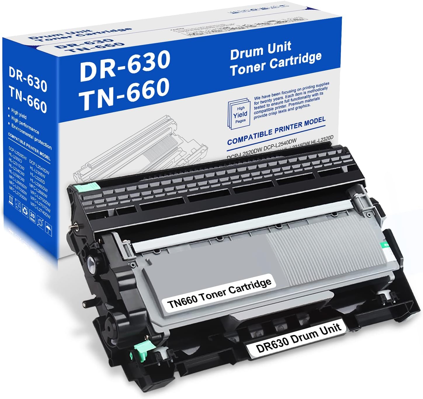 KALOKING Drum Unit Replacement and Compatible Toner Cartridge for