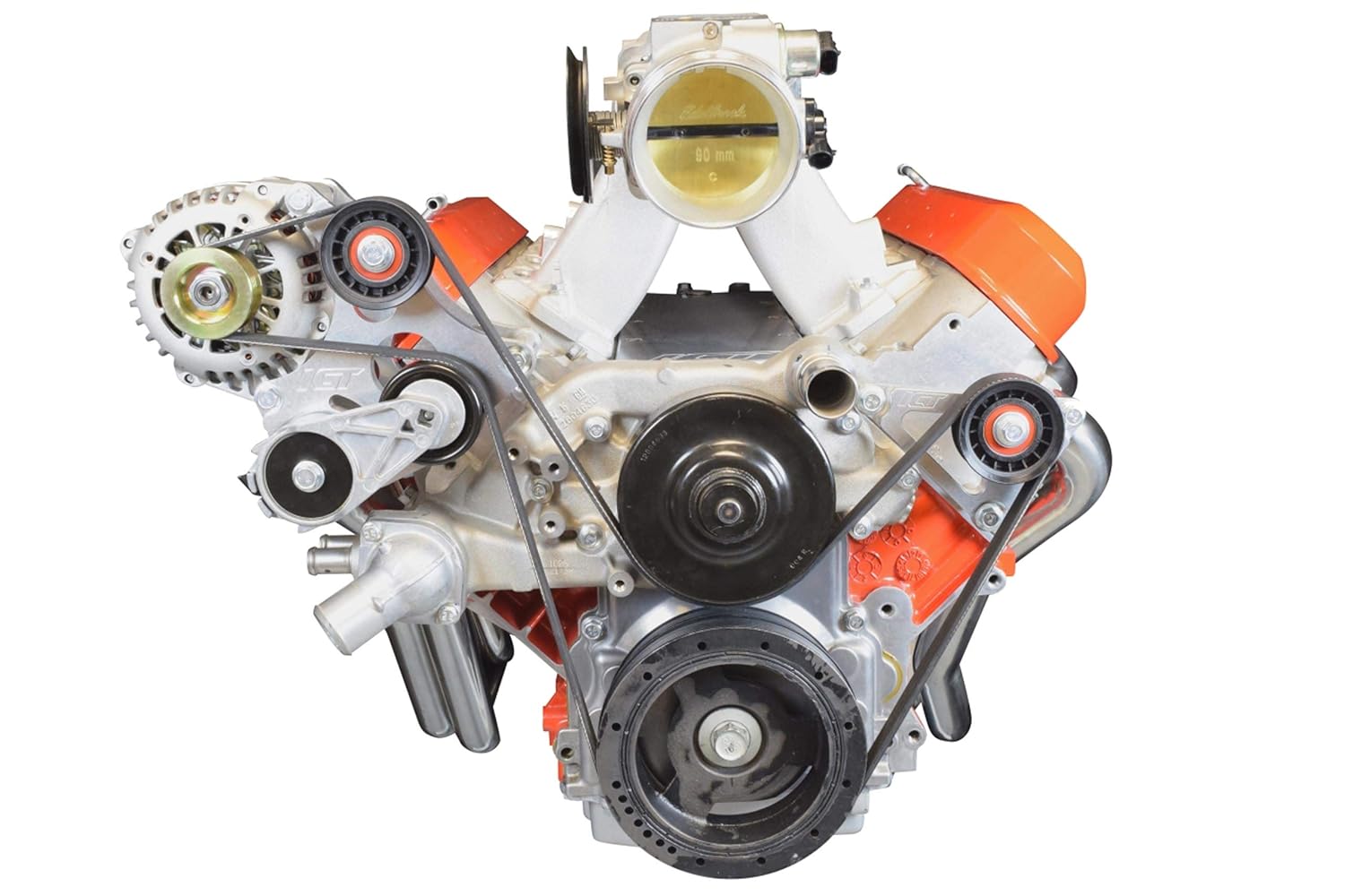 ICT Billet LS Idler Pulley Bracket Power Steering Eliminator G8 CTSV Corvette 1997-13 LS1 LS3 551776-1