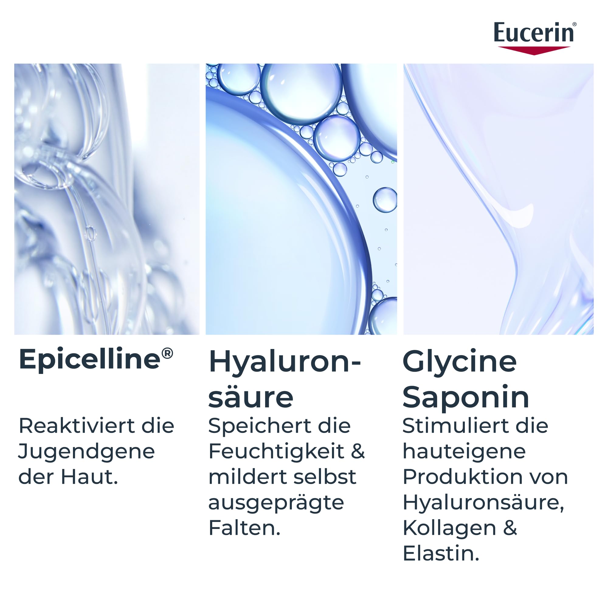 Eucerin Hyaluron-Filler Epigenetic Serum 30 ml, innovatives Gesichtsserum zur Korrektur sichtbarer Zeichen der Hautalterung, Anti-Falten Pflege mit Hyaluronsäure und Epicelline