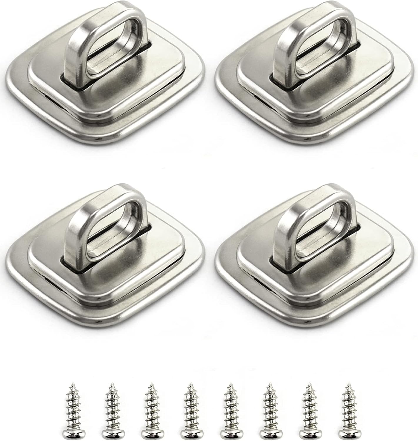 QWORK Laptop Cable Lock Anchor, 4 Pack Security Anchor Base Plate for