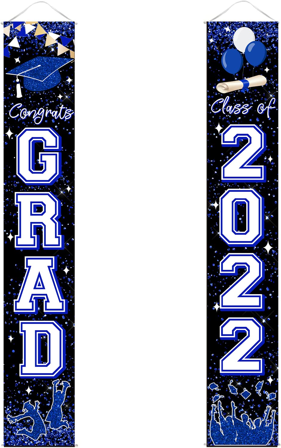 Graduation Party Decorations Blue And White Class Of 2024 Graduation ...