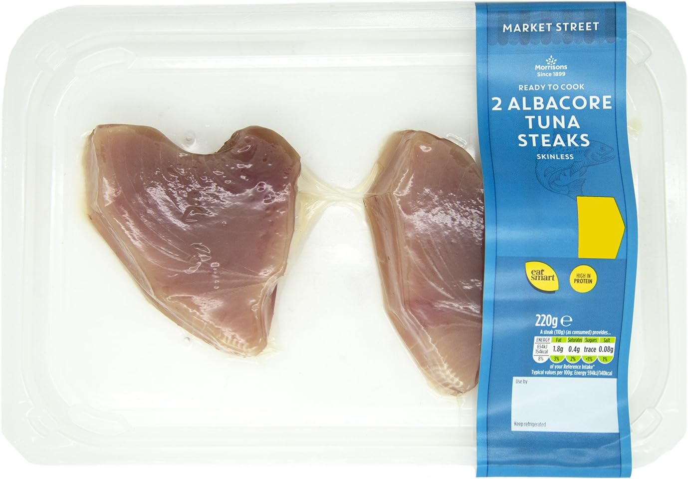 Morrisons Fresh From Market St Albacore Tuna Steaks, 220g Amazon.co.uk Grocery