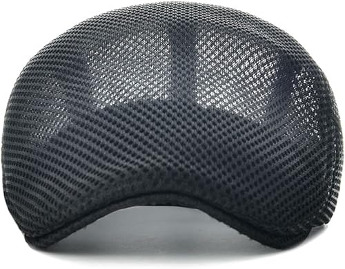 Miniatura 4 de VOBOOM Sombrero de verano de malla transpirable para hombre ajustable boina de Newsboy gorra plana