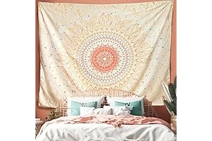 Boho Yellow Tapestry: Adorn Your Abode with Bohemian Charm