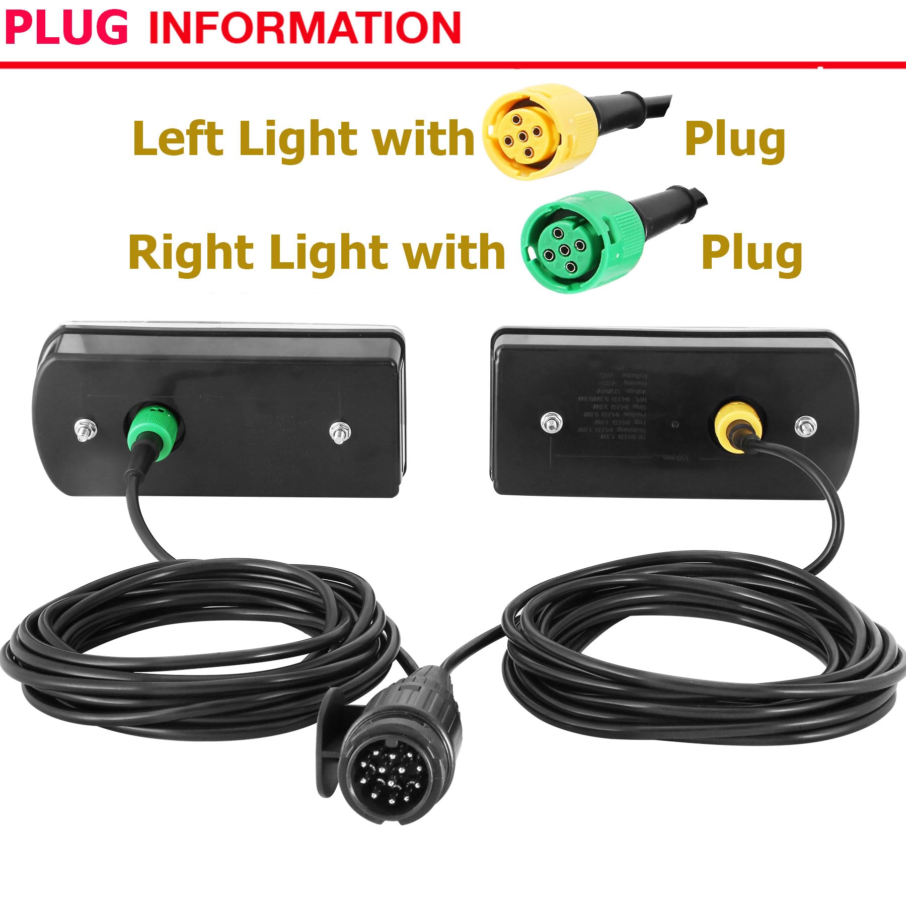 2x LED Anhänger Rücklicht Rückleuchten Set PKW LKW Anhänger Beleuchtung 12V 24V | UK