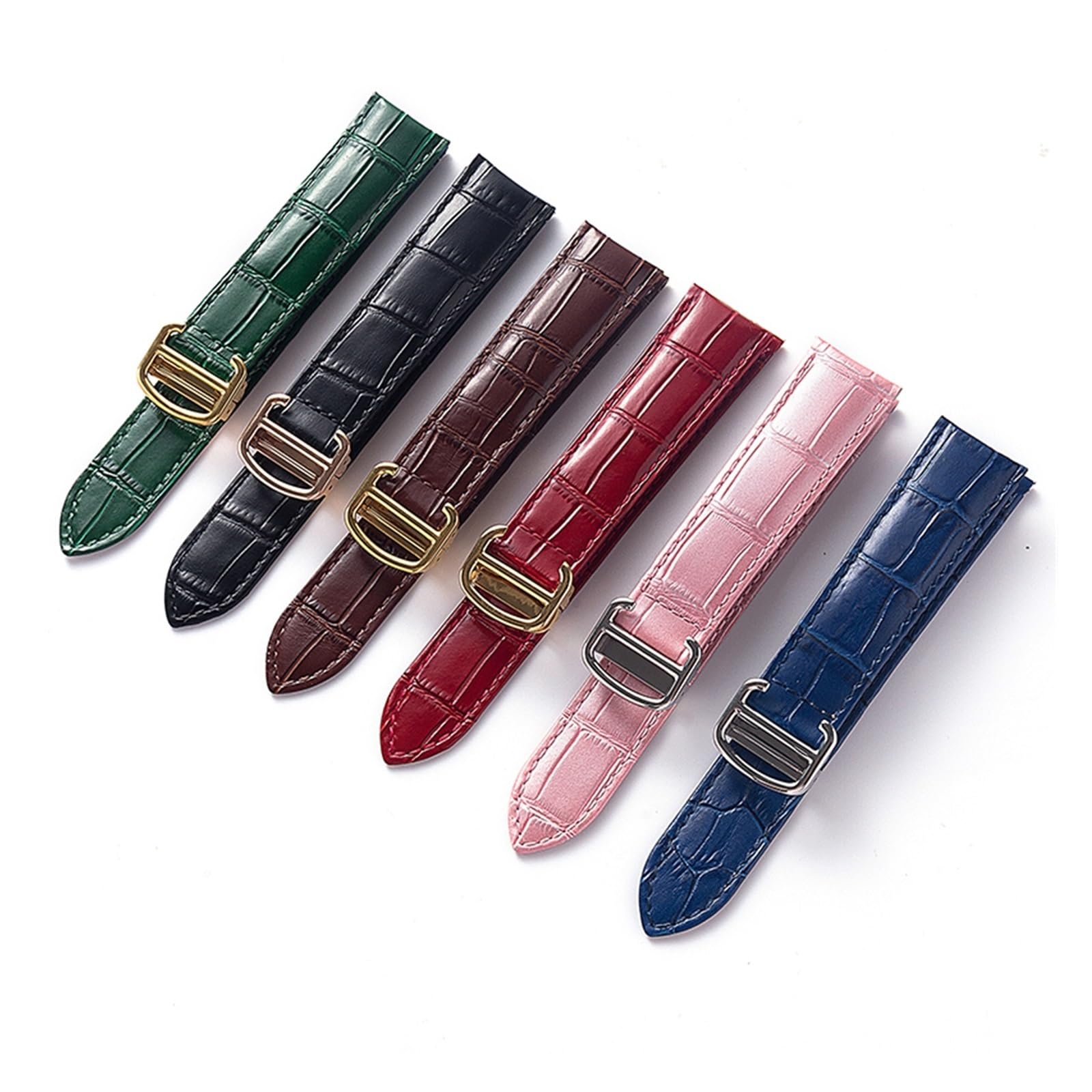 SiChouwz Compatible Avec Le Bracelet En Cuir Cartier London | Accessoires de fermoir déployant de bracelet de montre en cuir