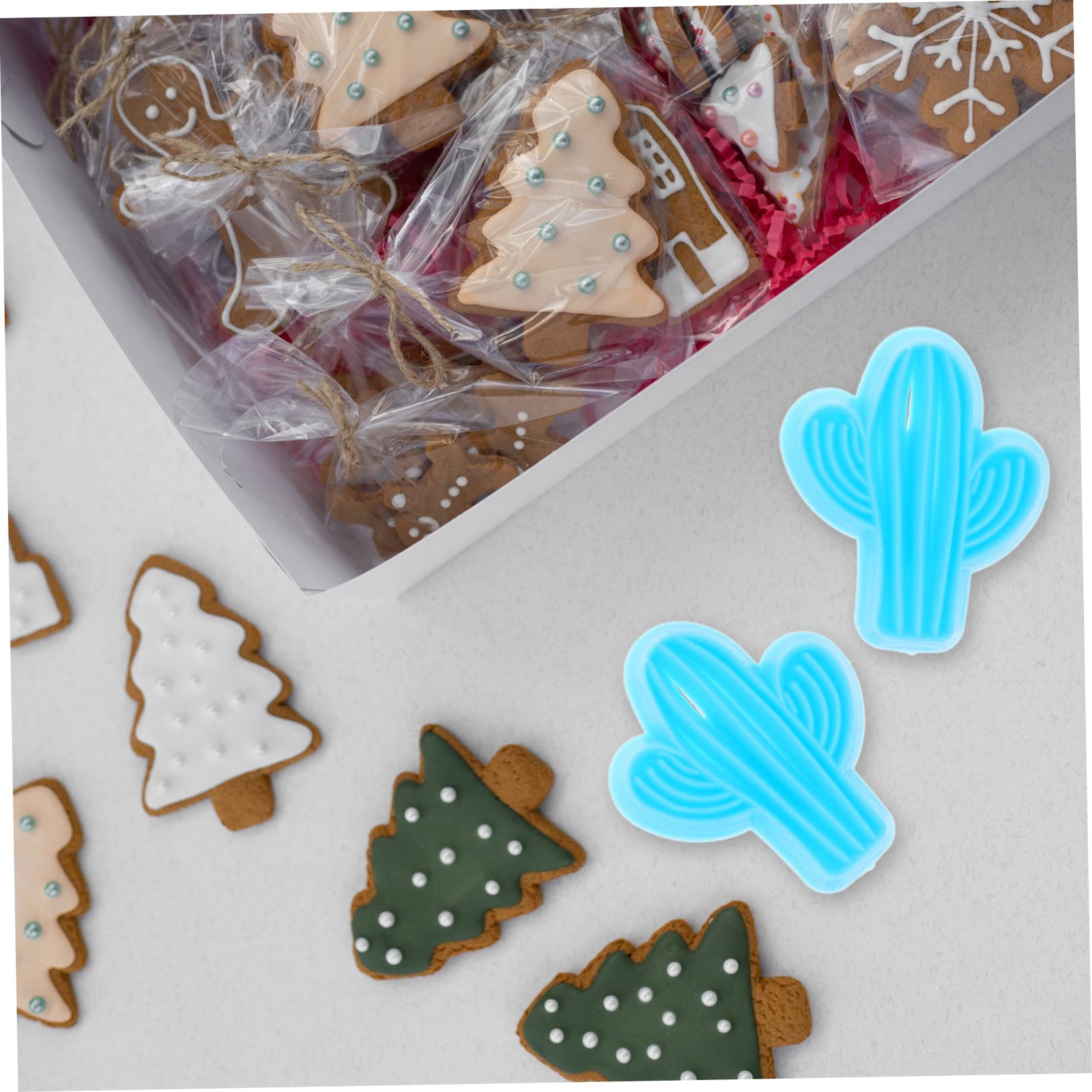 30 Pièces moule à cactus Kit de moules à biscuits originaux Kit de s à cookies pour occasions spéciales à biscuits cactus à emporte-pièce s à chocolat PRETYZOOM