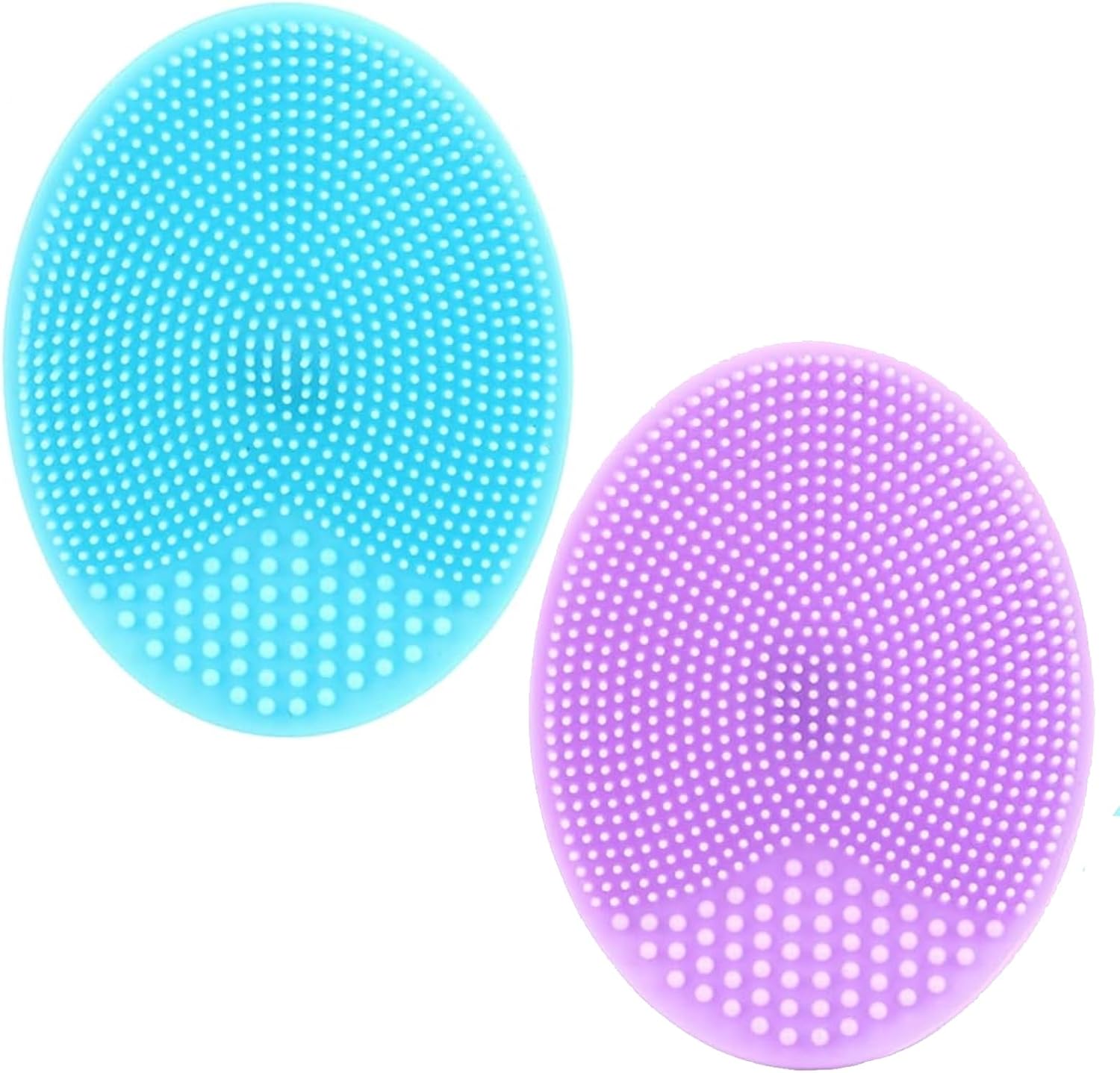 2 stuks gezichtsreinigingsborstel, siliconen peeling voor gezicht, siliconen met lippenkwast van zachte siliconen, handborstel, siliconen peelingborstel