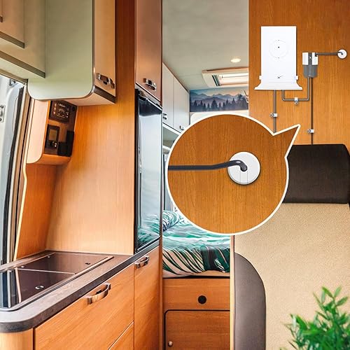 Miniatura 7 de Starlink - Juego de 2 arandelas de buje de pared para router Starlink Dishy Router Ethernet, kit de enrutamiento de cables Starlink para orificio de