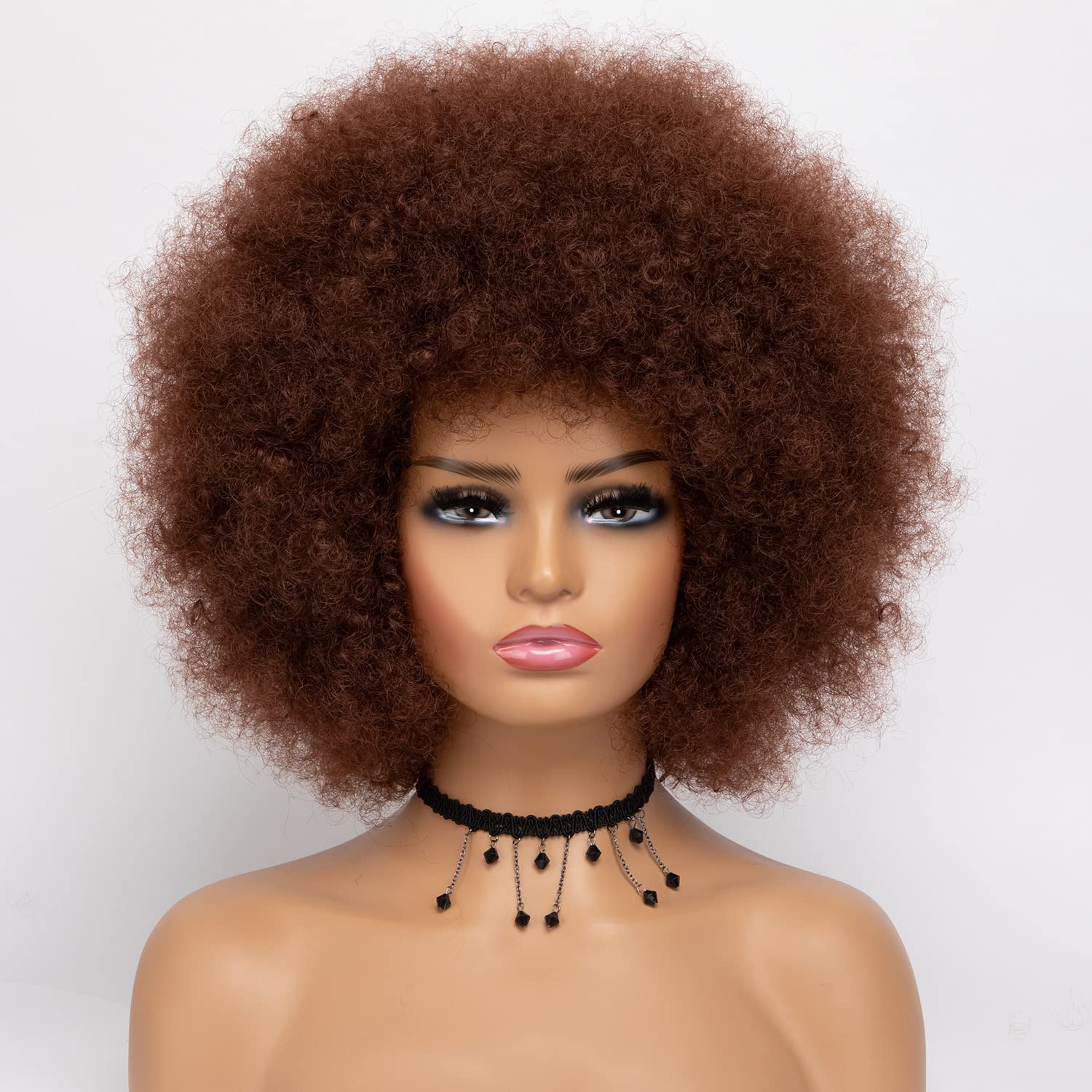 Buy GKtineke Afro Wigs for Black Women Synthetic Hair Replacement