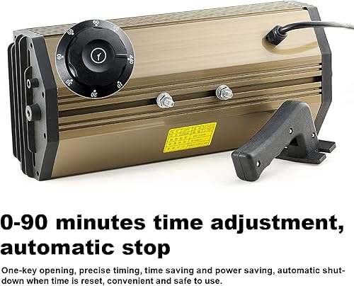 Miniatura 4 de Lámpara de curado de pintura infrarroja 2000 W 110 V de onda corta lámpara de calor infrarrojo de mano para reparación de carrocería de automóvil,