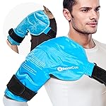 RelaxCoo XL Shoulder Ice Pack Rotator Cuff Cold Therapy, Reusable Gel Ice Wrap for Shoulder Injuries & Pain Relief, Bursitis, Tendonitis, Swelling, Recovery for Man and Women Blue