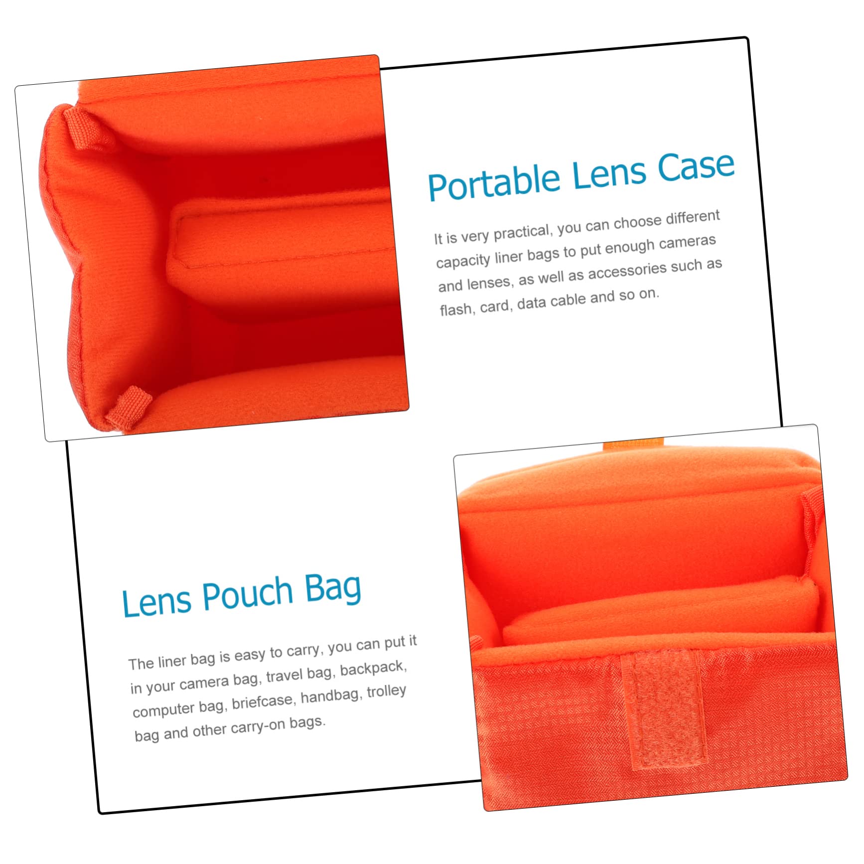 Artibetter 3piezas Bolsa Protectora De De Cámara Prueba De y Agua Estuche De Acolchado para y Sin Espejo