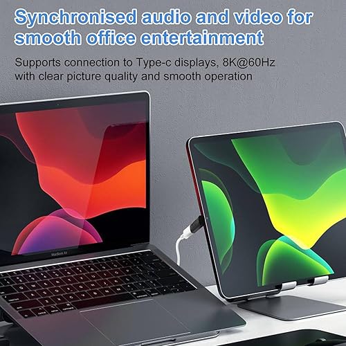 Miniatura 5 de Paquete de 4 conectores adaptadores USB C, compatible con Thunderbolt 43, USB43, PD 240W carga rápida, transferencia de datos de 40 Gbs, salida de