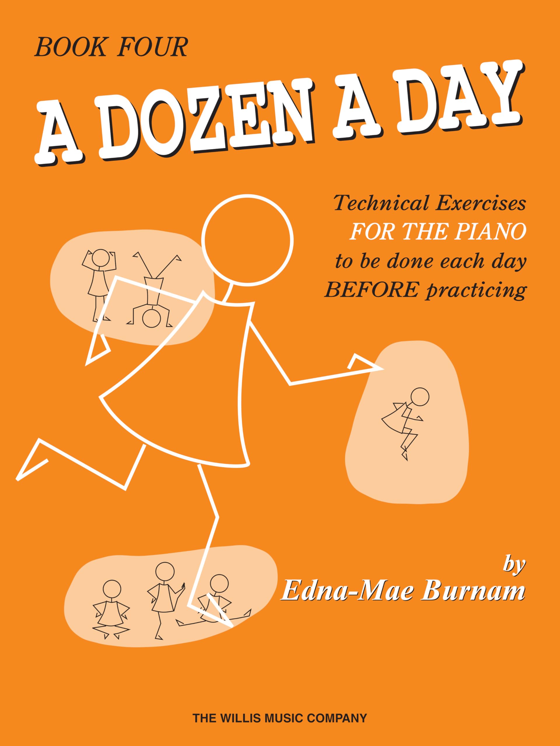 A Dozen A Day Piano Music Book 4 - Technical Exercises Practice - Burnam - T8