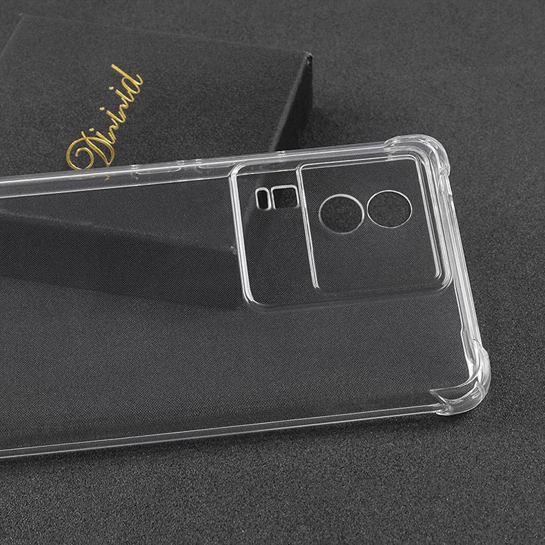 Image of for Back Case Cover Bumper Flexible Silicone Transparent Back Cover for Vivo iQOO Neo 7 / iQOO Neo 7 Pro - Transparent