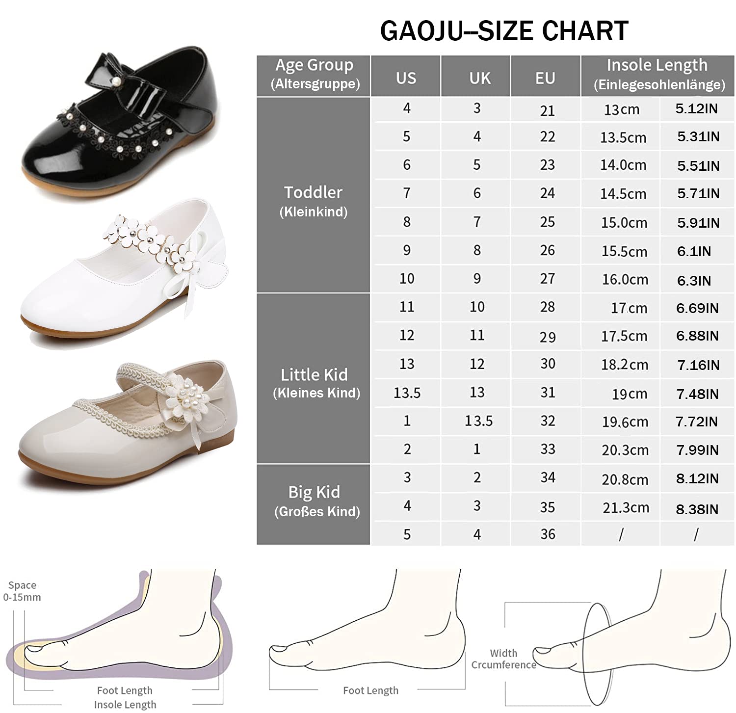 Ragazze Mary Jane Scarpe Principessa Scarpe Ragazza Ballerina Battesimo Decorazione Floreale Comunione Cerimonia Nozze Scarpe