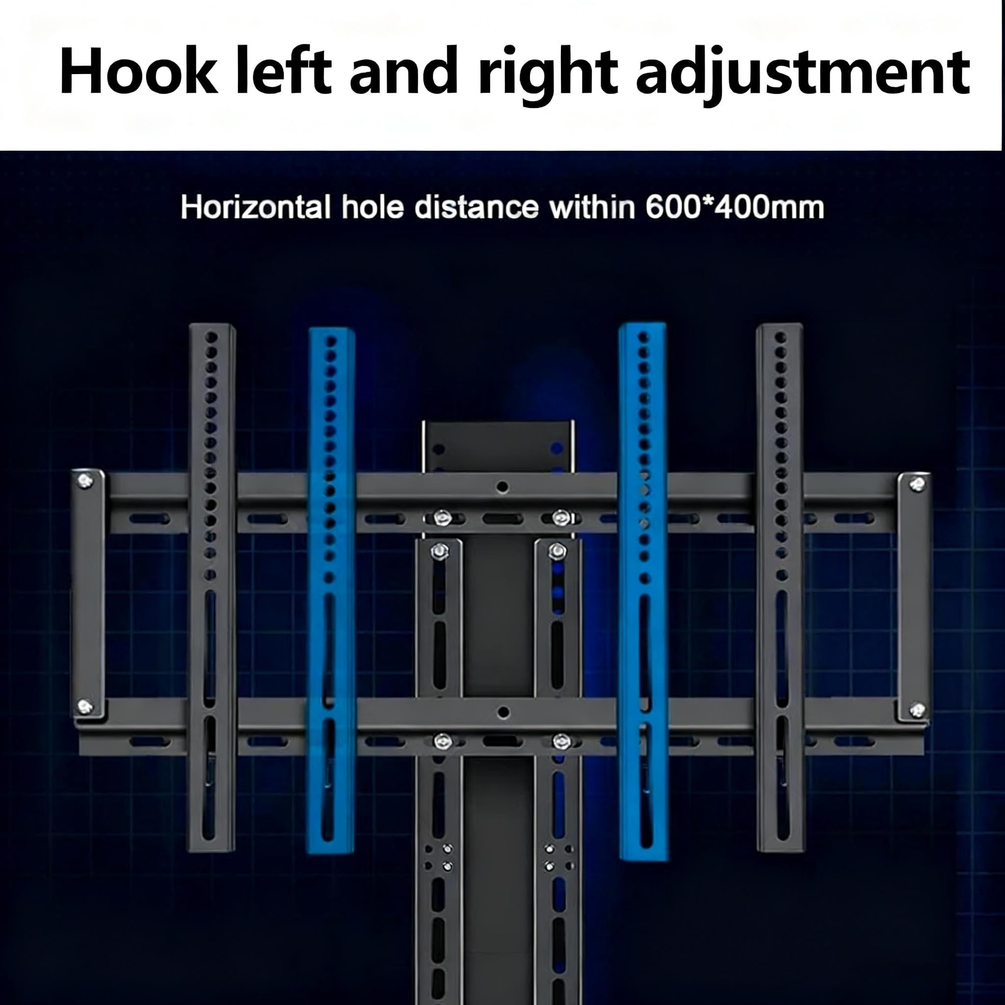 Soporte eléctrico para TV móvil de Altura Ajustable con Ruedas, Soporte de Suelo para TV LCD, Elevador telescópico con elevación automática, función de Memoria de Altura de 3 Niveles, Soporte rodante