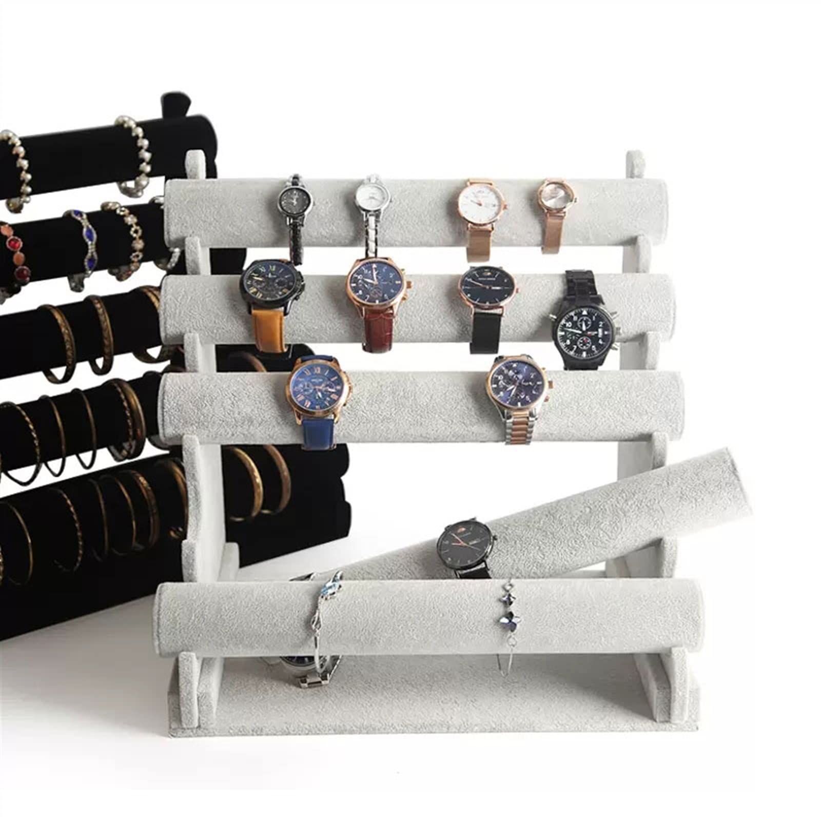 Porte-bijoux Bracelet Holder Jewelry Detachable Velvet Display