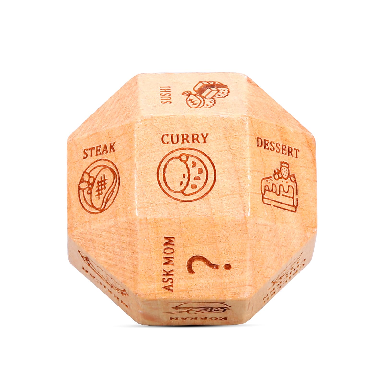 Christmas Party Favor Stocking Stuffers for Him, Anniversary Date Gifts for Him,18 Sides Food Decider Date Night Dice for Boyfriend Girlfriend Valentine Wedding Birthday Gift for Husband Wife Couple