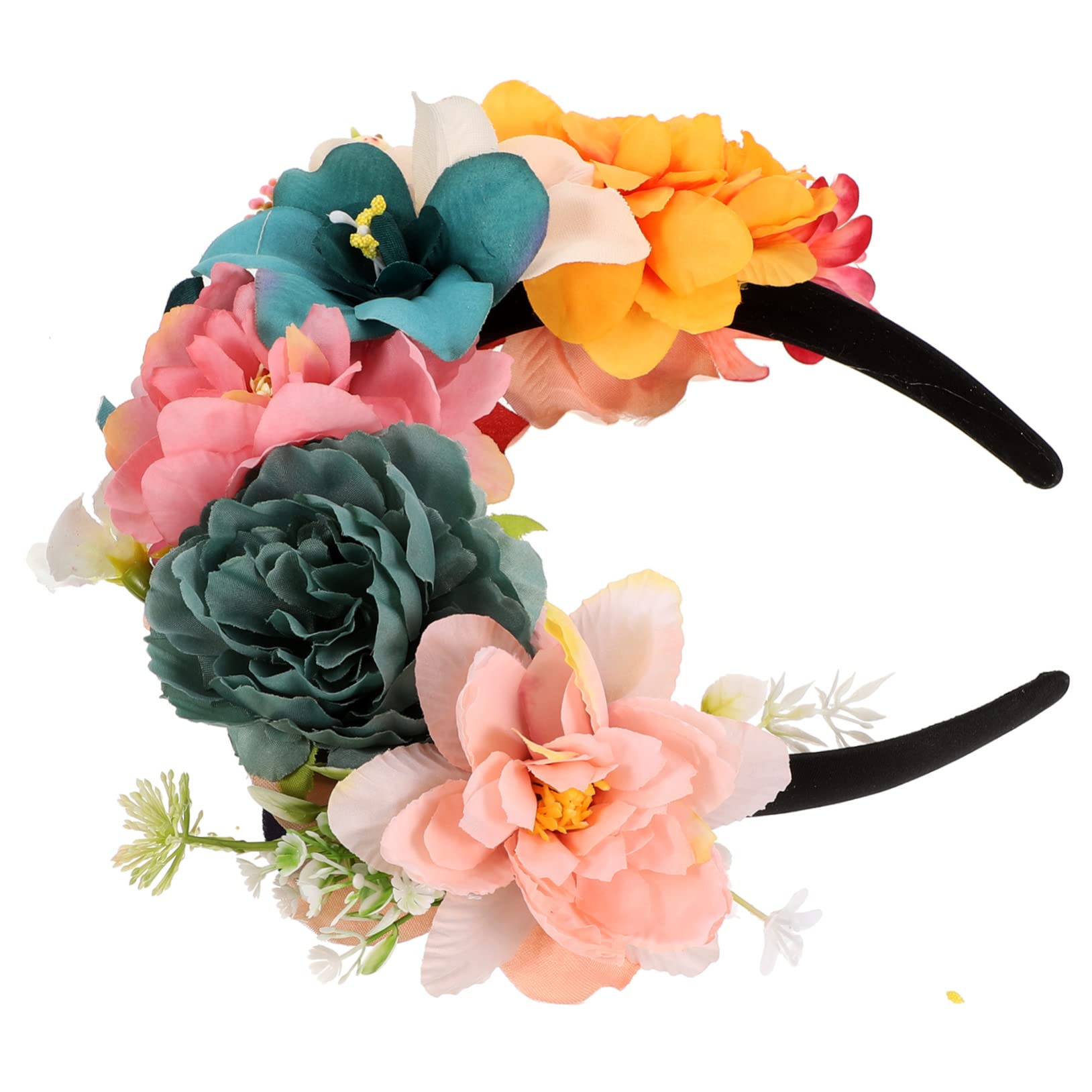 VICASKY 3pezzi Fascia Floreale Elegante Per Donne Cerchietto Decorativo Con Fiori Artificiali Per Matrimonio e Feste Accessorio Alla Moda Per Acconciature Uniche