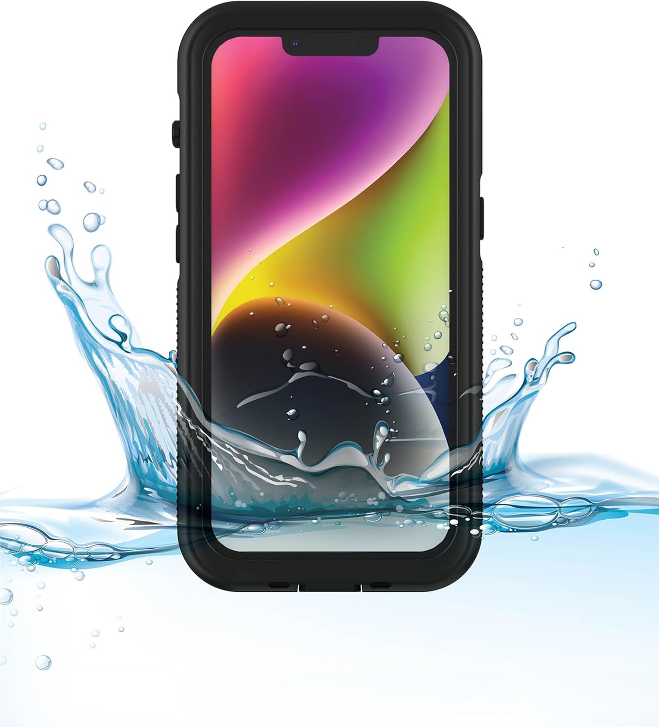 Body Glove Tidal Waterproof Case with Magsafe for iPhone 14 Pro Max Clear/Black