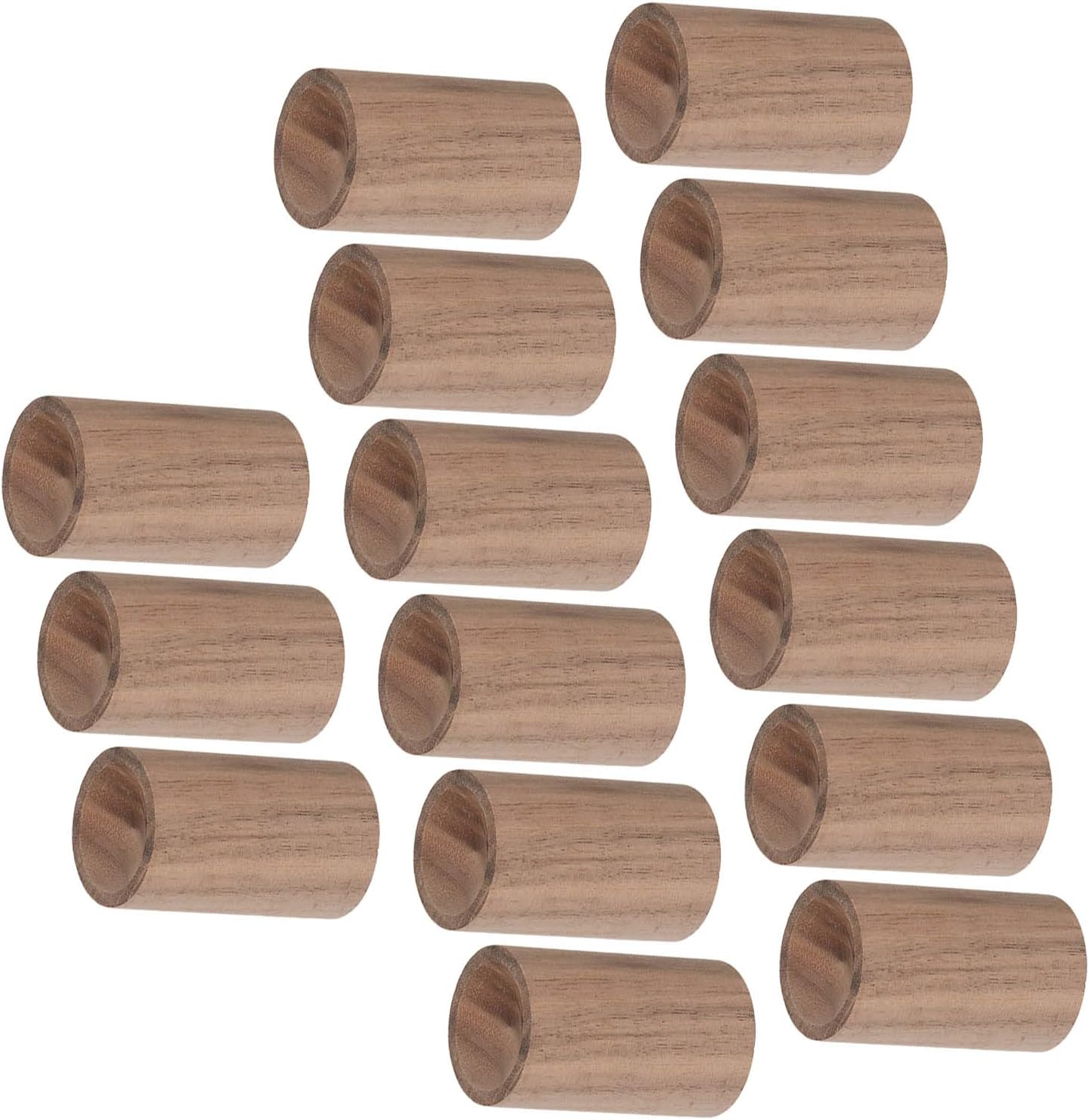 15pcs Essential Oil Car Diffuser, Wood Diffuser, Round Walnut Vent Clip Diffuser for Car Home Office, Natural Wooden Essential Oil Diffuser for Daily Use