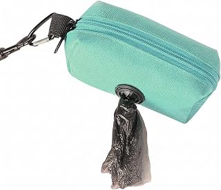 Oxford Cloth Dog Waste Bag Dispenser, Portable Waste Bag Holder for Leash, Easy Refill Pet Waste Carrier for Walking