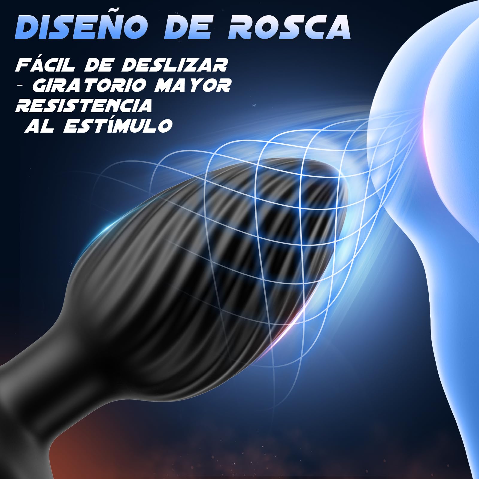 Contitop Plug Anales,con Diamante Consoladores.. para Mujer con Vibración, Butt Plug Juguetes Sexuales para Hombre con 7 Modos Giratorios y 7 Modos Vibratorios, Consolador Masculino Juguetes Eróticos