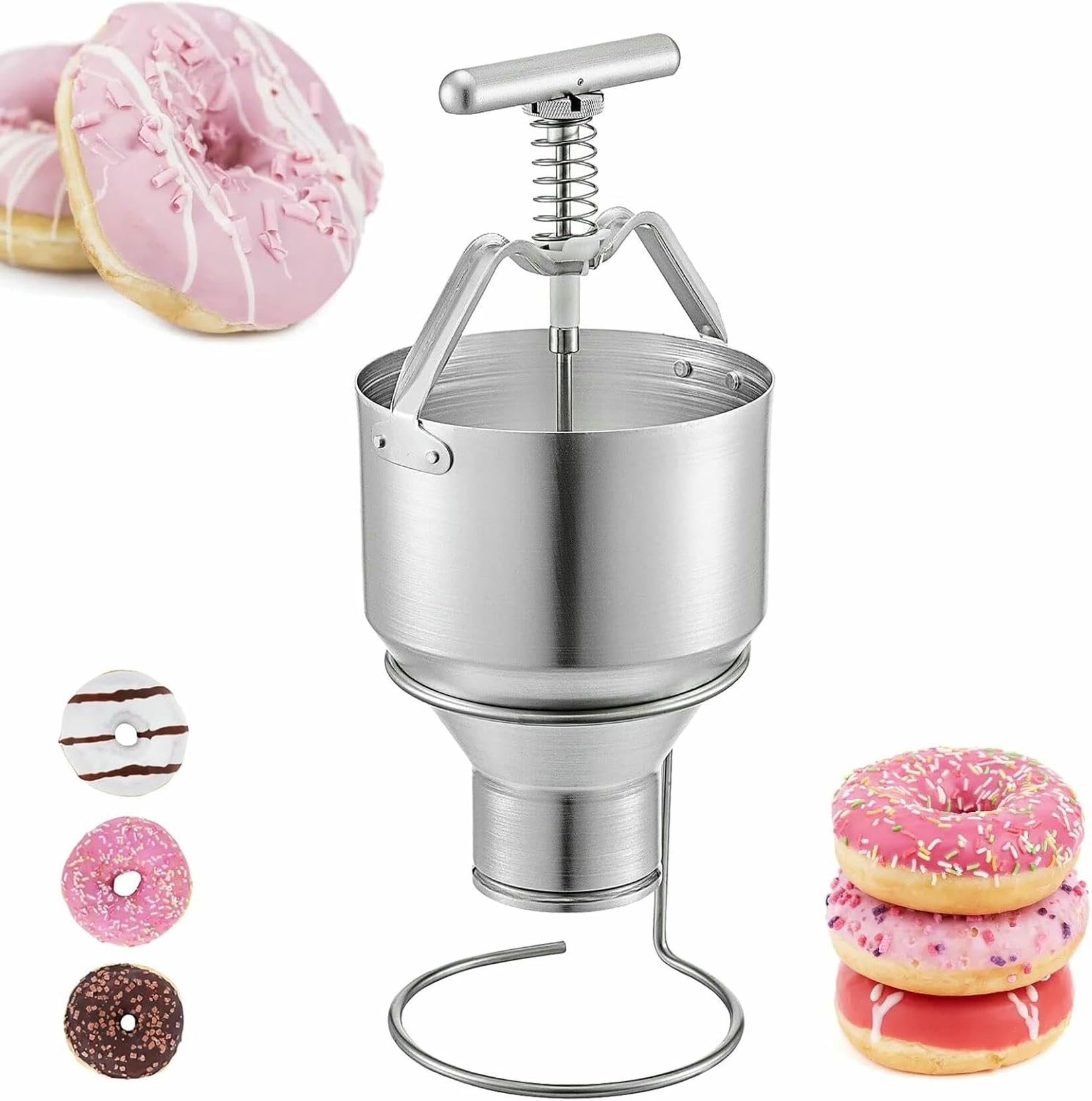 Fabricant de compte-gouttes de beignet en acier inoxydable Manuel Defforme 3L