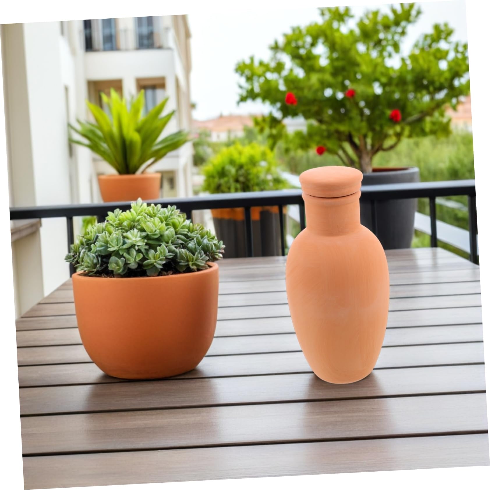 UPKOCH 4 Pièces Systèmes Arrosage Automatique Terre Cuite pour Plantes Intérieur Bureau Arrosage Lent pour Intérieur Et Extérieur Lot de